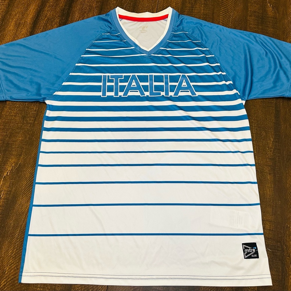 Mitre Italia Italy Soccer Shirt Men's Jersey-Size Large